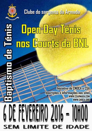 6-2-2016 - Baptismo de Ténis nos Courts Da BNL